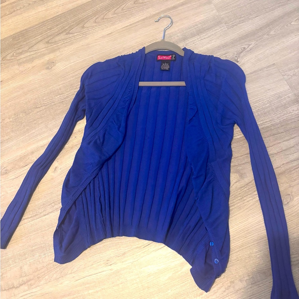 Royal blue cardigan